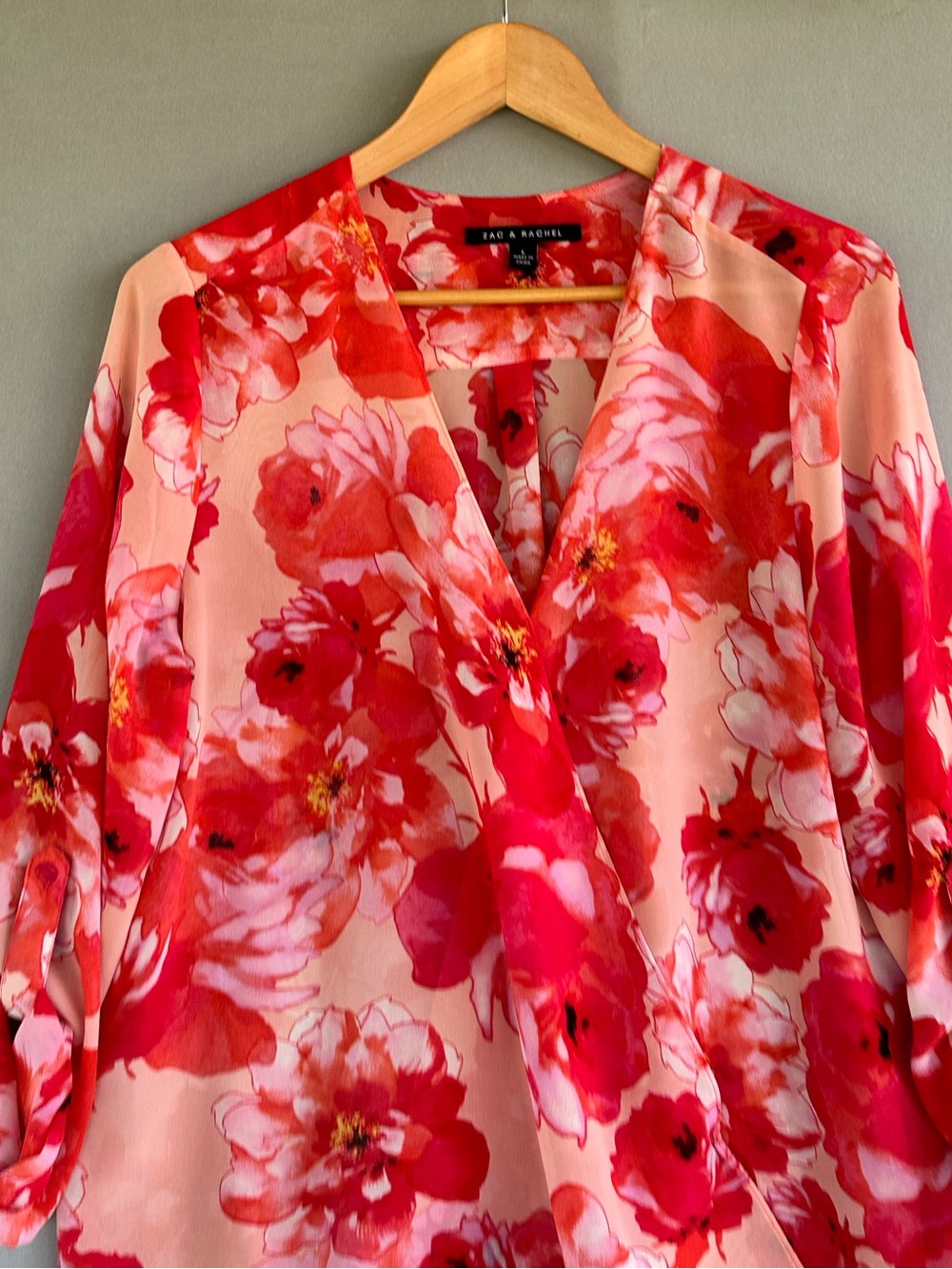 🎉5 for $45🎉 Zac & Rachel top blouse shirt size L - Picture 3 of 8